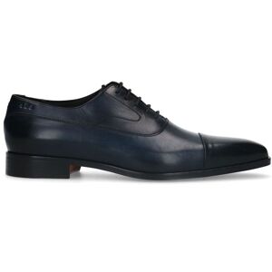 Heritage Donkerblauwe Leren Veterschoenen - Maat 41 blauw Heritage Donkerblauwe Leren Veterschoenen - Maat 41 blauw