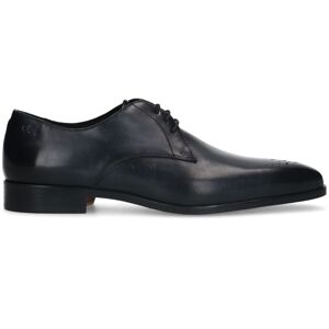 Heritage Zwarte Leren Veterschoenen - Maat 44 grijs Heritage Zwarte Leren Veterschoenen - Maat 44 grijs