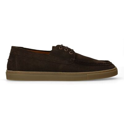 Manfield Bruine Suède Bootschoenen Met Veters - Maat 41 bruin Manfield Bruine Suède Bootschoenen Met Veters - Maat 41 bruin