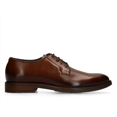 Van Lier Donkerbruine Leren Veterschoenen - Maat 42 bruin Van Lier Donkerbruine Leren Veterschoenen - Maat 42 bruin