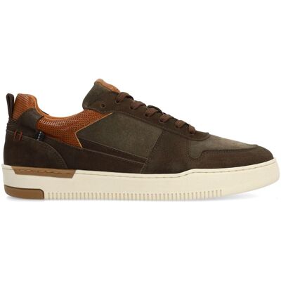 No Stress Groene Nubuck Sneakers Met Veters - Maat 44 groen No Stress Groene Nubuck Sneakers Met Veters - Maat 44 groen