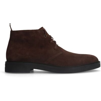 Manfield Bruine Suède Veterboots - Maat 41 bruin Manfield Bruine Suède Veterboots - Maat 41 bruin