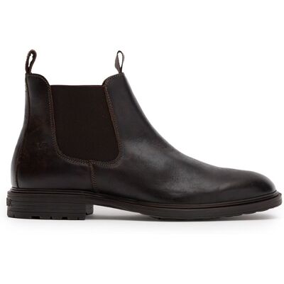 Van Lier Zwarte Bern Leren Chelsea Boots Met Elastieke Sluiting - Maat 45 bruin Van Lier Zwarte Bern Leren Chelsea Boots Met Elastieke Sluiting - Maat 45 bruin