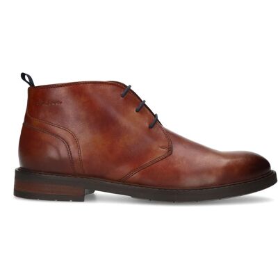 Van Lier Cognac Boston Leren Veterschoenen - Maat 43 cognac Van Lier Cognac Boston Leren Veterschoenen - Maat 43 cognac