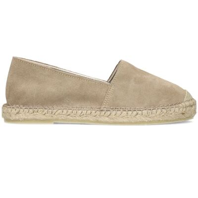 Manfield Beige Suède Espadrilles - Maat 36 beige Manfield Beige Suède Espadrilles - Maat 36 beige