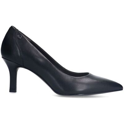 No Stress Zwarte Leren Klassieke Pumps Met Rechte Hak Van 7 Cm - Maat 37 zwart No Stress Zwarte Leren Klassieke Pumps Met Rechte Hak Van 7 Cm - Maat 37 zwart