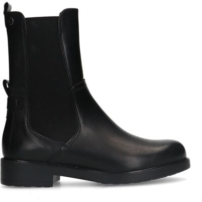 No Stress Zwarte Leren Chelsea Boots Met Blokhak Van 3 Cm Met Ritssluiting - Maat 36 zwart No Stress Zwarte Leren Chelsea Boots Met Blokhak Van 3 Cm Met Ritssluiting - Maat 36 zwart