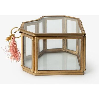 Sissy-Boy Gouden Glazen Box Hart Klein Sissy-Boy Gouden Glazen Box Hart Klein
