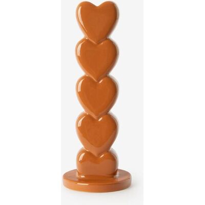 Sissy-Boy Oranje Kandelaar Met Opgestapelde Hartjes Sissy-Boy Oranje Kandelaar Met Opgestapelde Hartjes