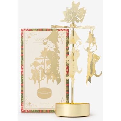 Sissy-Boy Gouden Waxinelichtdraaier Met Mauwie Sissy-Boy Gouden Waxinelichtdraaier Met Mauwie
