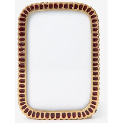 Sissy-Boy Bordeauxrode Scalloped Enamel Fotolijst Sissy-Boy Bordeauxrode Scalloped Enamel Fotolijst
