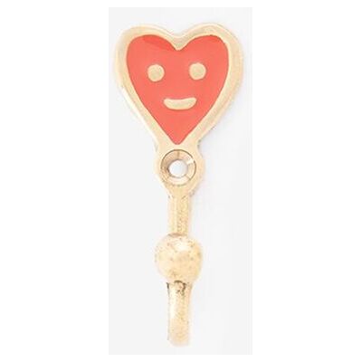 Sissy-Boy Goudkleurige Wandhaak Hart Met Smiley Sissy-Boy Goudkleurige Wandhaak Hart Met Smiley