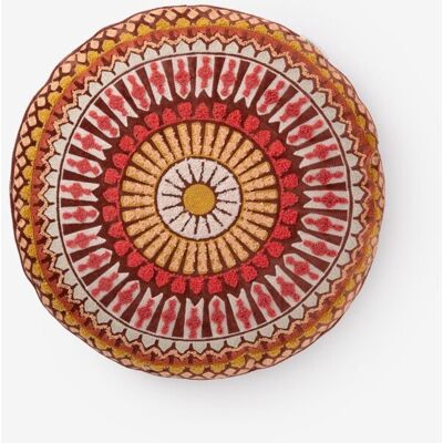 Sissy-Boy Bruin Rond Kussen Met Print Sissy-Boy Bruin Rond Kussen Met Print