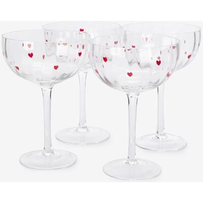 Sissy-Boy Champagneglazen Met Hartjes Sissy-Boy Champagneglazen Met Hartjes