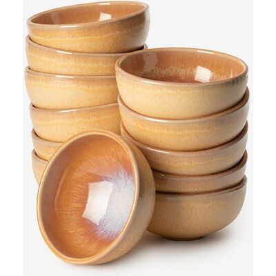 Sissy-Boy Kom Klein Lichtbruin Reactive Glaze Funky Sissy-Boy Kom Klein Lichtbruin Reactive Glaze Funky