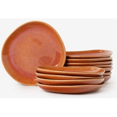 Sissy-Boy Oranje Glaze Dessertbord Sissy-Boy Oranje Glaze Dessertbord