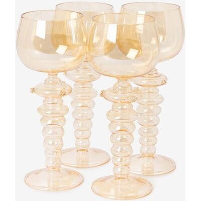 Sissy-Boy Gele Swirl Wijnglazen Sissy-Boy Gele Swirl Wijnglazen