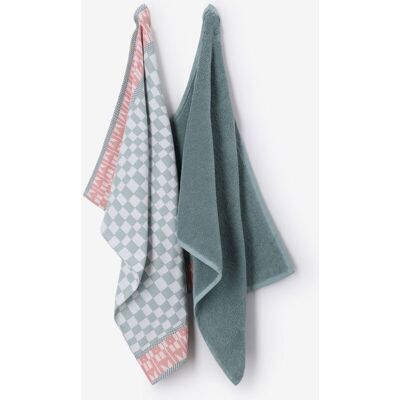 Sissy-Boy Groenblauwe Handdoek En Theedoek Terry Sissy-Boy Groenblauwe Handdoek En Theedoek Terry