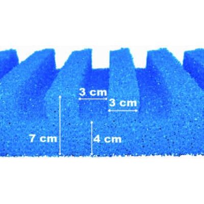AquaForte Filterschuim T-Profiel 50 x 50 x 7 cm - Aquaforte AquaForte Filterschuim T-Profiel 50 x 50 x 7 cm - Aquaforte