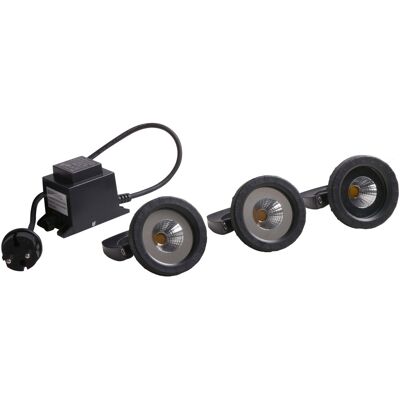 AquaForte Verlichtingset fontein 3x6 Watt - AquaForte AquaForte Verlichtingset fontein 3x6 Watt - AquaForte