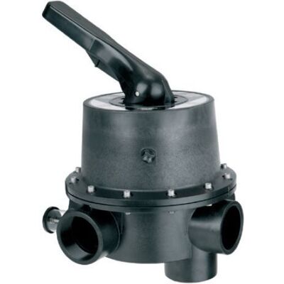 AquaForte 6-weg klep R2½" binnendraad Zwart AquaForte 6-weg klep R2½" binnendraad Zwart