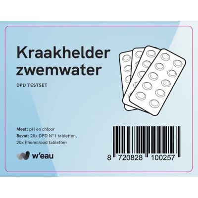 W'eau DPD testset inclusief tabletten (Chloor en pH) - W'eau W'eau DPD testset inclusief tabletten (Chloor en pH) - W'eau