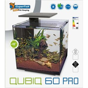 SuperFish Aquarium Qubiq 60 pro zwart - SuperFish SuperFish Aquarium Qubiq 60 pro zwart - SuperFish