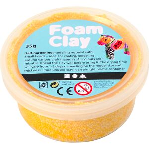 Packlinq Foam Clay®, geel, 35 gr/ 1 Doosje