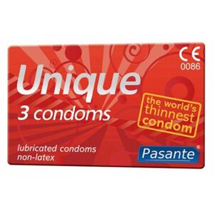 Pasante - Unique - Latexvrije condooms - 3 stuks