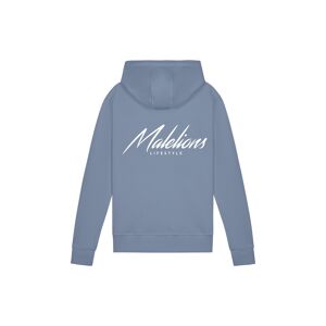 Malelions Men Lifestyle Hoodie - Stone Blue  - Size: S - Male
