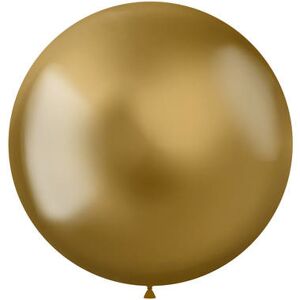 Confetti Ballonnen intense gold 48cm 5 stuks  - Goud - Size: One size - Unisex