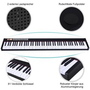 Coast Elektrische Piano - Keyboard 88 Toetsen - 127 x 21,5 x 6,5 cm - Zwart/Wit