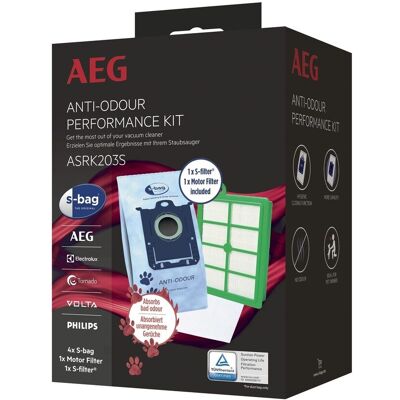 AEG ASRK203S Kit with 4 Anti-Odour 9009238461 AEG ASRK203S Kit with 4 Anti-Odour 9009238461