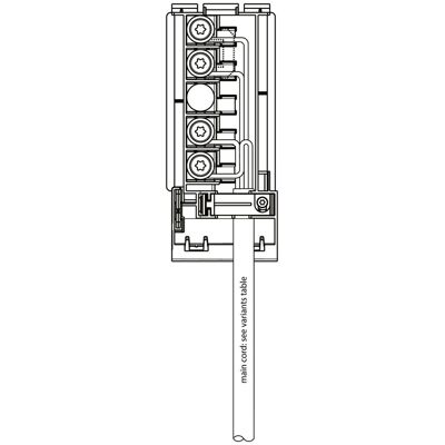 AEG aansluitdoos, kompleet, 3x4,0mm2 5610973058 AEG aansluitdoos, kompleet, 3x4,0mm2 5610973058