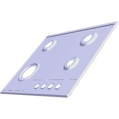 AEG Bovenblad,Zwart,594X510MM 140132490453 AEG Bovenblad,Zwart,594X510MM 140132490453