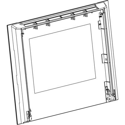 AEG voorste glas, inox, Zanker, 592x465mm 3578708277 AEG voorste glas, inox, Zanker, 592x465mm 3578708277