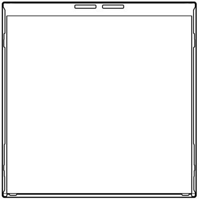 AEG glasplaat met kader, wit, 596x600mm 3428384089 AEG glasplaat met kader, wit, 596x600mm 3428384089