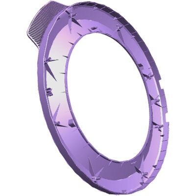 AEG Deurkader,Voorzijde,Zilver,Ø49 140123070058 AEG Deurkader,Voorzijde,Zilver,Ø49 140123070058