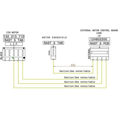 AEG kabel, motor, motorregelmoduul, J2,645+655m 8080114013 AEG kabel, motor, motorregelmoduul, J2,645+655m 8080114013