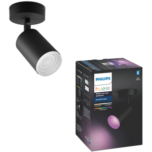 Philips Hue Fugato Opbouwspot - Wit En Gekleurd Licht 1-lichts Zwart