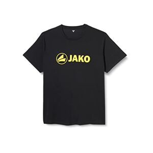 JAKO Promo T-shirt voor heren, zwart gemêleerd/geel S