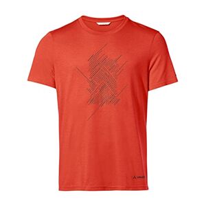 VAUDE Heren Tekoa T-shirt III, fluorescerend S heren, Fluorescerend rood S