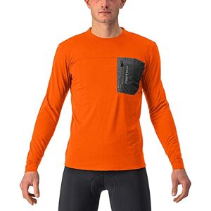 CASTELLI Unltd Merino Ls Sweatshirt Homme, Orange Rust, S S