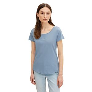 TOM TAILOR t-shirt dames, 28800 blauw denim XS