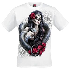 Spiral Poison Heart T-shirt blanc, blanc, S S