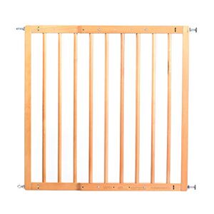 Reer Basic beschermingsrooster voor trappen en deuren om te schroeven, hout, stabiele grip, doorgangsbreedte 65,5-106 cm, 46977, bruin, 65,5-106 cm