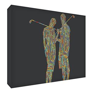 ART Gallery golfpaar, 30 x 20 x 4 cm, maat S, meerkleurig op zwart