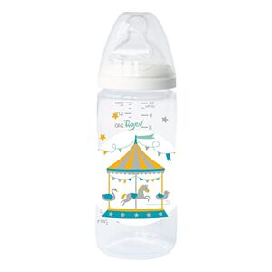 Tigex Autonomie+ flesjes   6 maanden   300 ml   siliconen zuiger   anti-koliek   BPA-vrij   carrousel