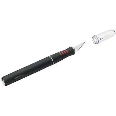 Revell Hobby mes / scalpel I met 5 reservemesjes I nauwkeurige snit voor modelbouw I ideaal voor gedetailleerd werk en knutselen Revell Hobby mes / scalpel I met 5 reservemesjes I nauwkeurige snit voor modelbouw I ideaal voor gedetailleerd werk en knutselen