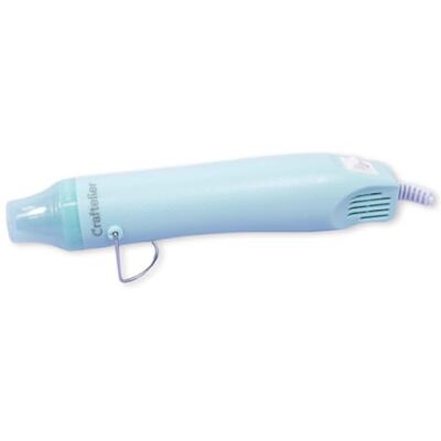 Craftelier Heteluchtpistool met twee intensiteitsposities voor scrapbooking, embossing en knutselen EU-stekker spanning 220 V vermogen 300 W kleur turquoise Craftelier Heteluchtpistool met twee intensiteitsposities voor scrapbooking, embossing en knutselen EU-stekker spanning 220 V vermogen 300 W kleur turquoise